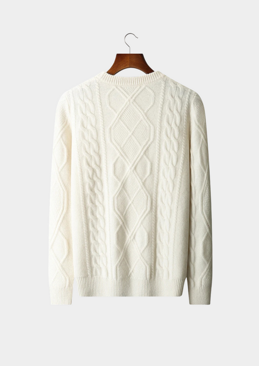 Pure Extra-Fine Merino Wool Wintertime Crewneck | Vallentty