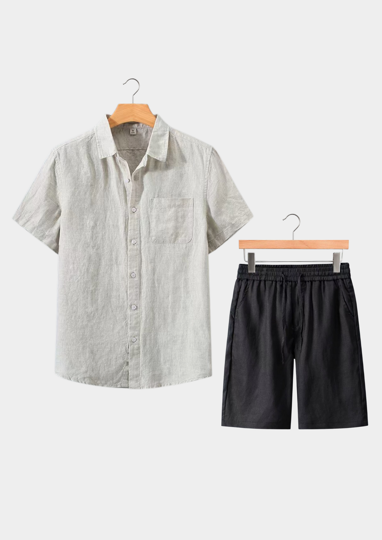 Dolcevita Shortsleeve Summer Set - Beige/black | Vallentty