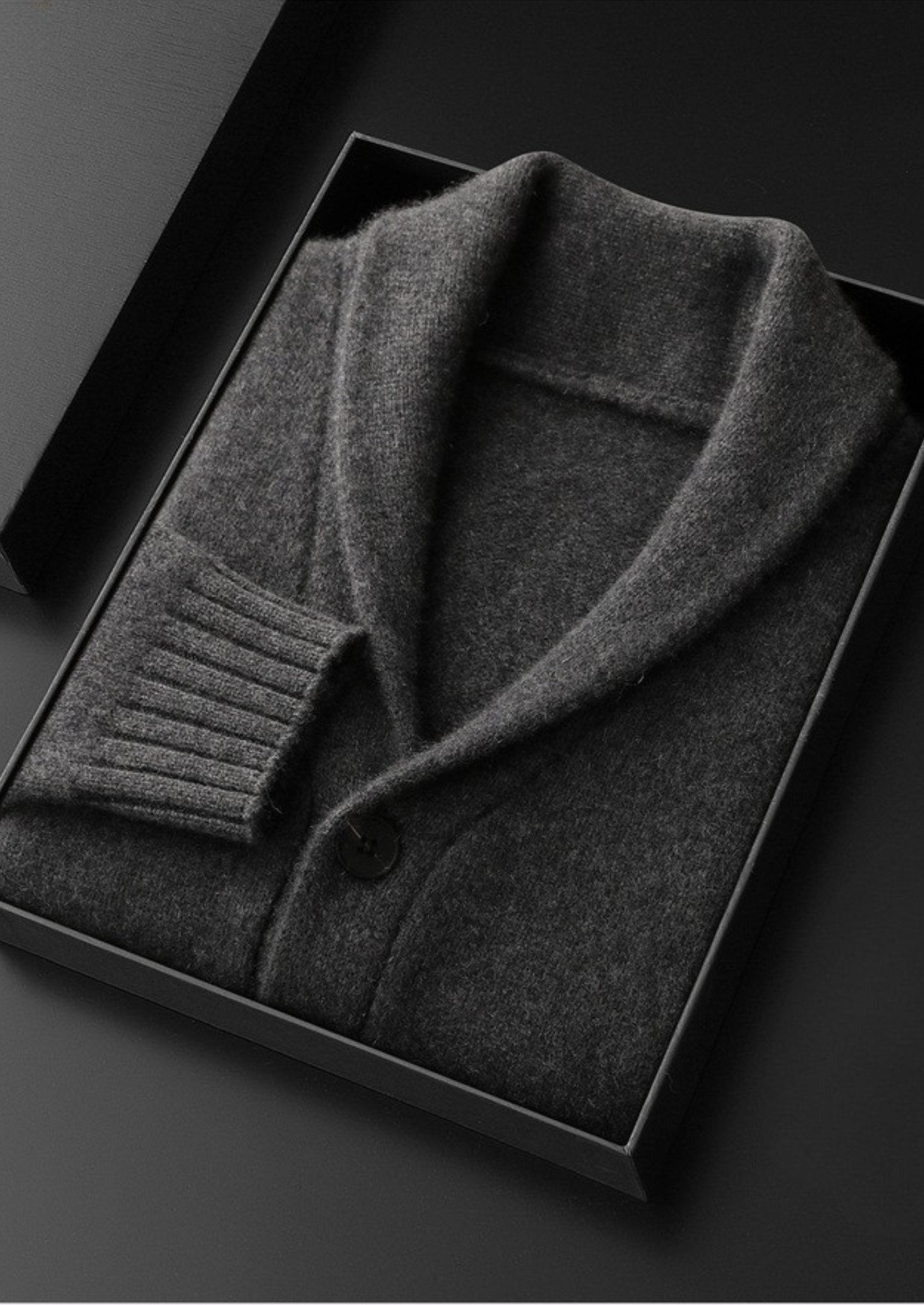Pure Cashmere Shawl Collar Cardigan | Vallentty