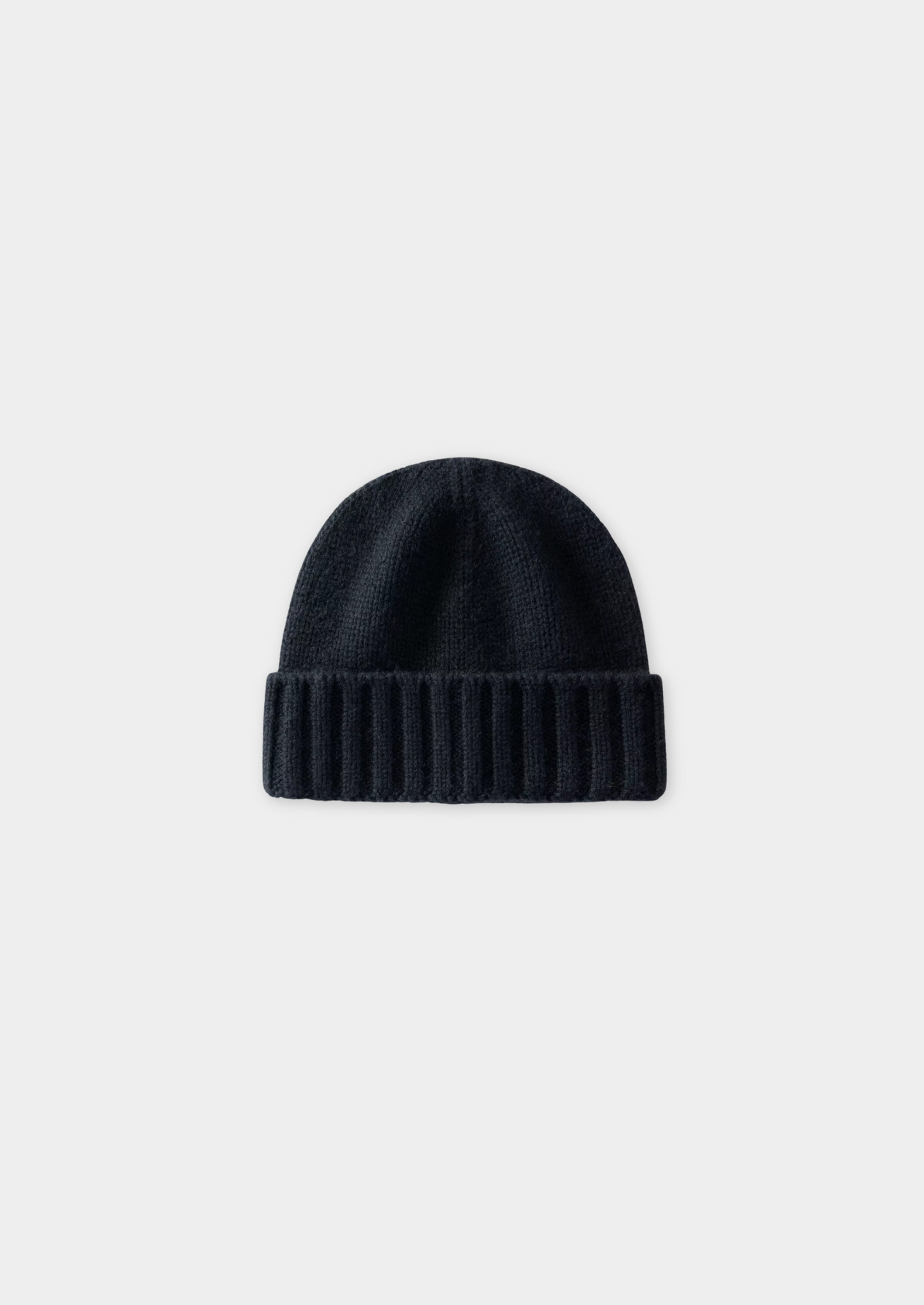 Black Cashmere Wintertime Beanie | Vallentty