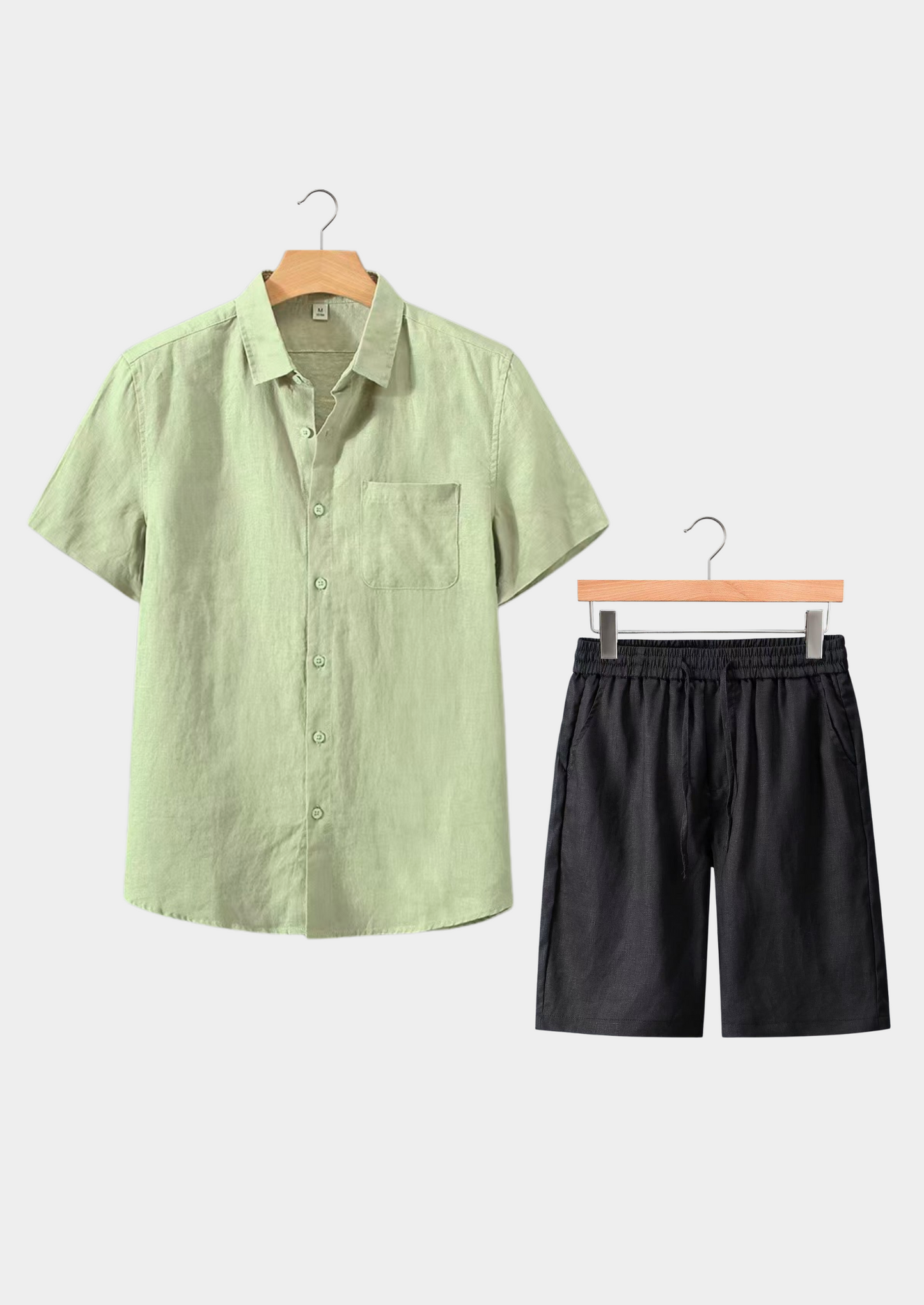 Dolcevita Shortsleeve Summer Set - Mint Green/black | Vallentty