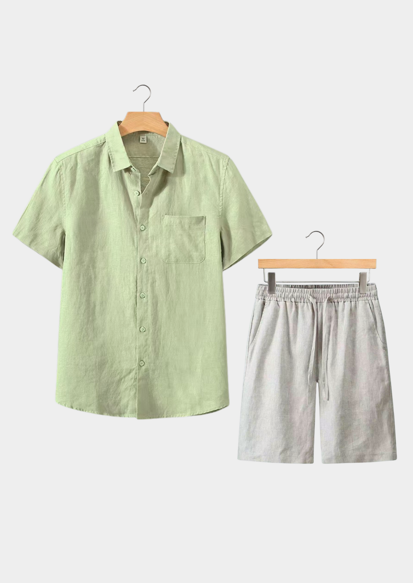 Dolcevita Shortsleeve Summer Set - Mint Green/beige | Vallentty