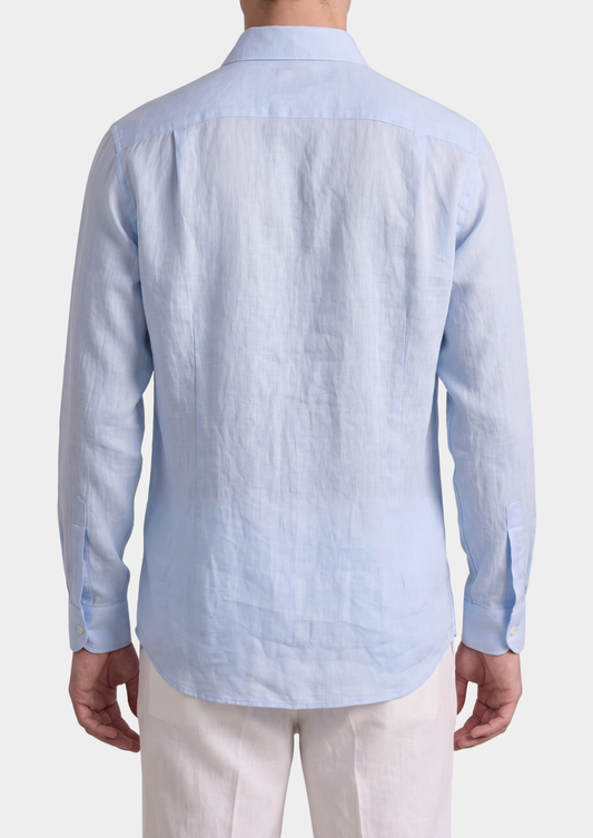 Amalfi Coastal Shirt - Light Blue | Vallentty