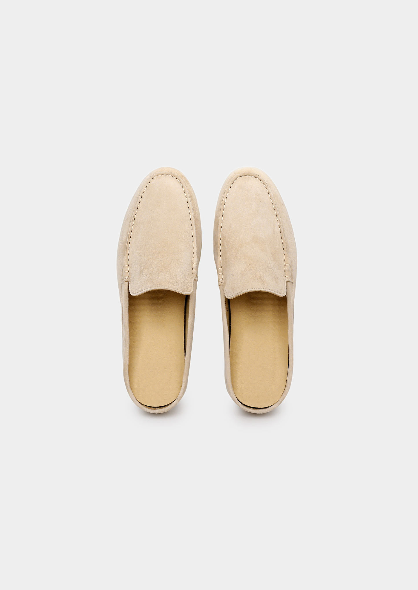 Ivory Marina Suede Slipper | Vallentty