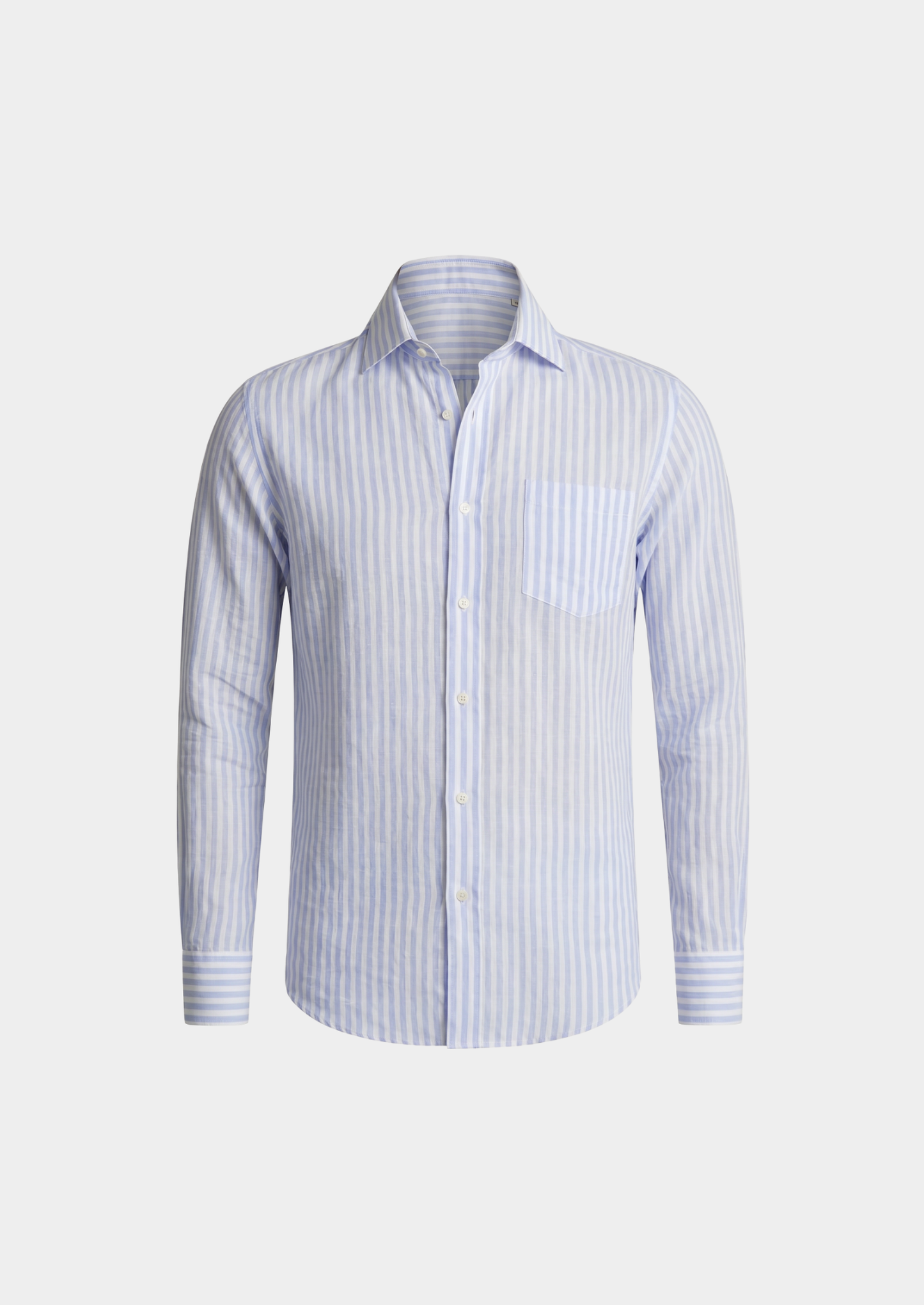 Portofino Striped Coastal Shirt - Light Blue | Vallentty