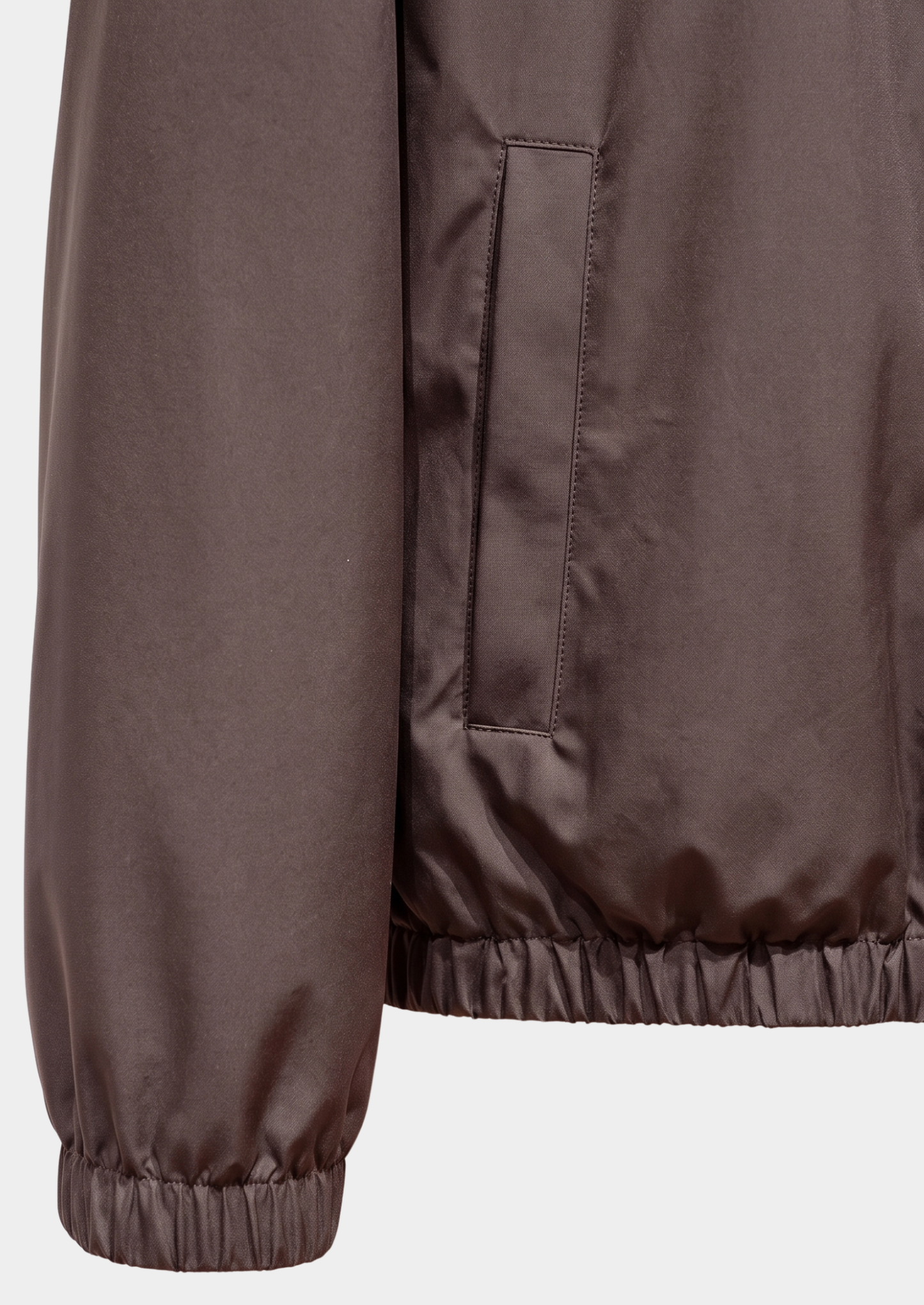 Coffee Technical Windbreaker Jacket | Vallentty