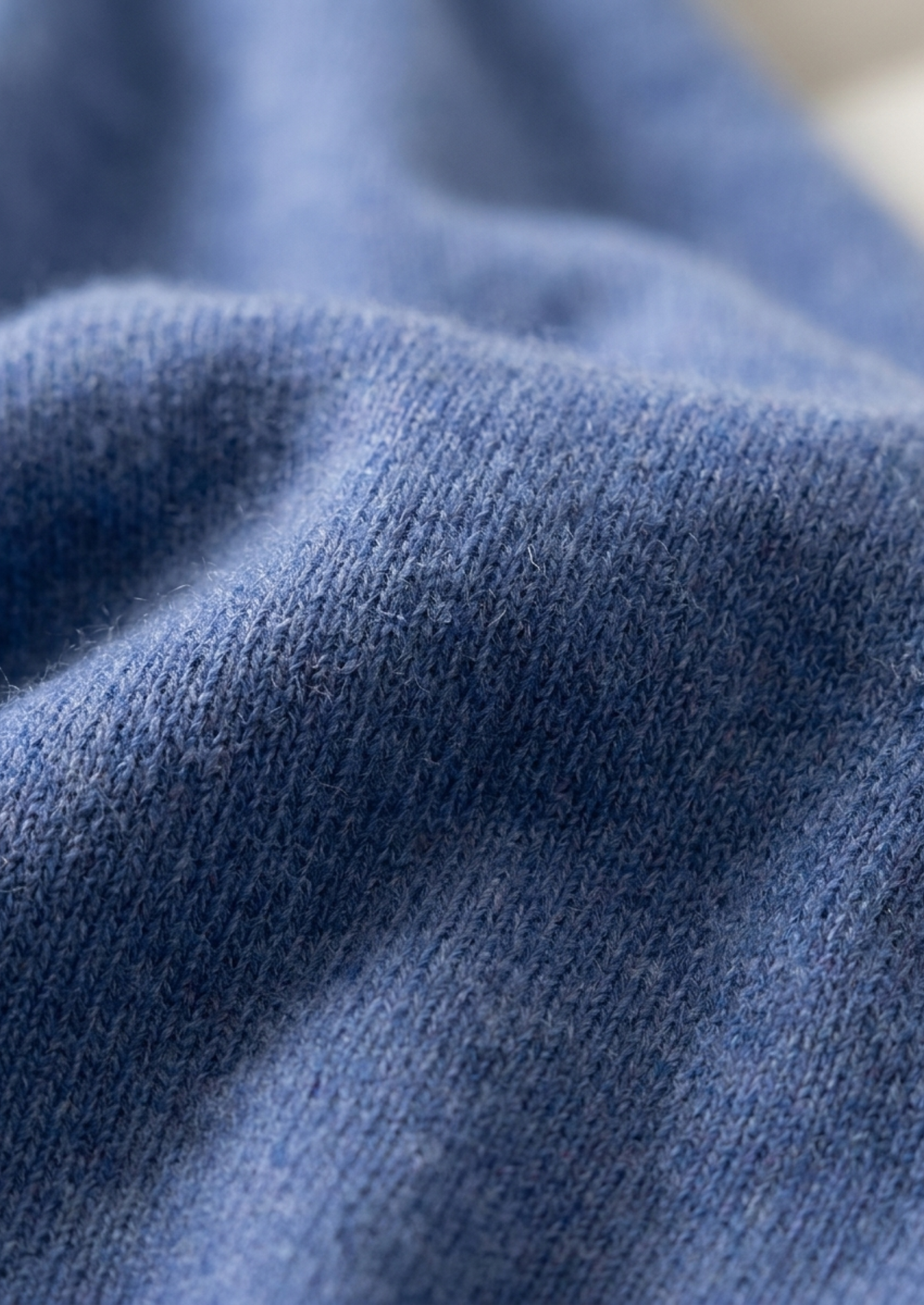 Premium Cashmere Classic Crewneck T-Shirt - Deep Atlantic | Vallentty