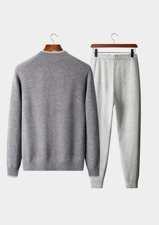 Pure Extra-Fine Merino Wool Two Tone Set | Vallentty