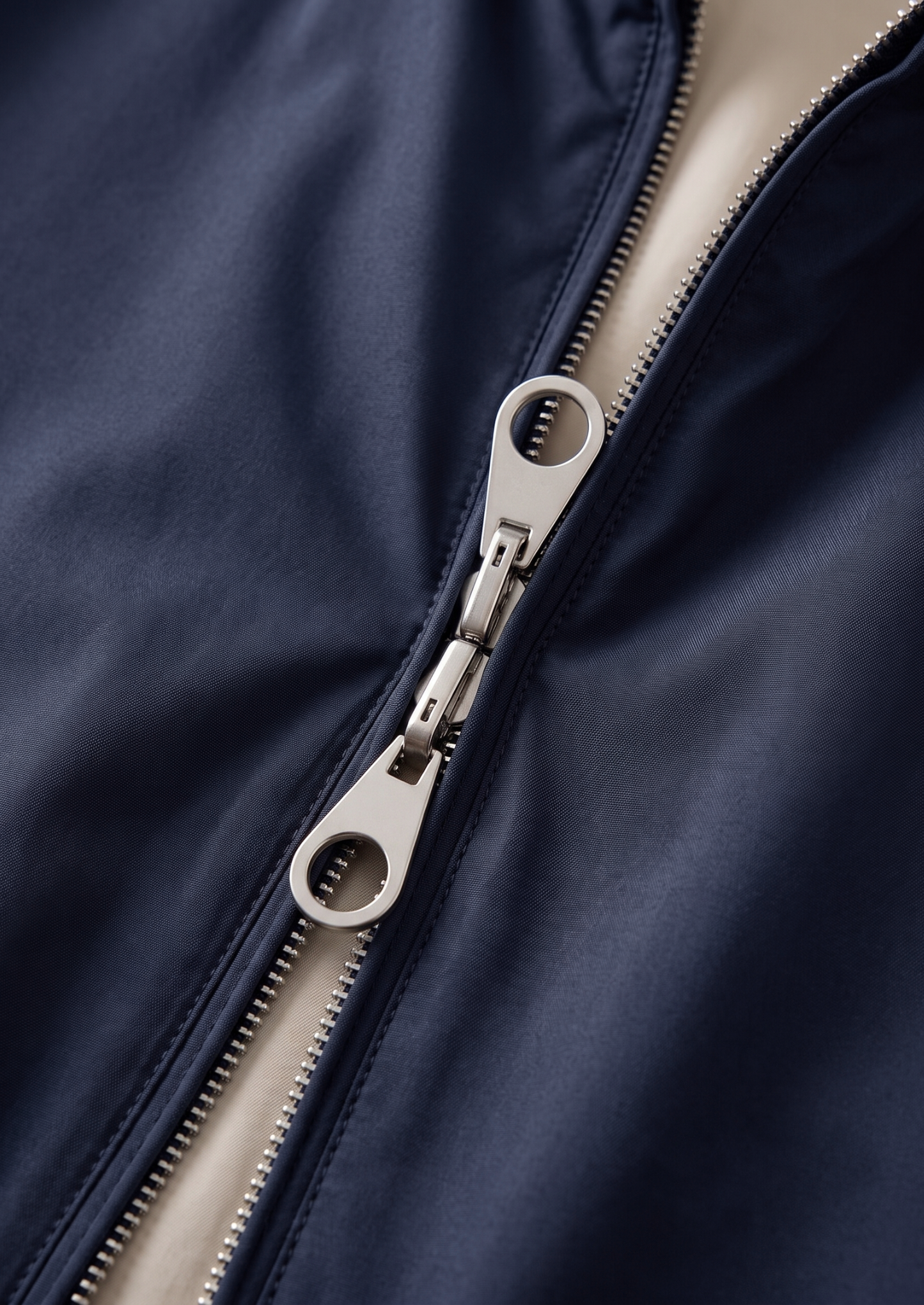 Navy Blue Technical Windbreaker Jacket | Vallentty