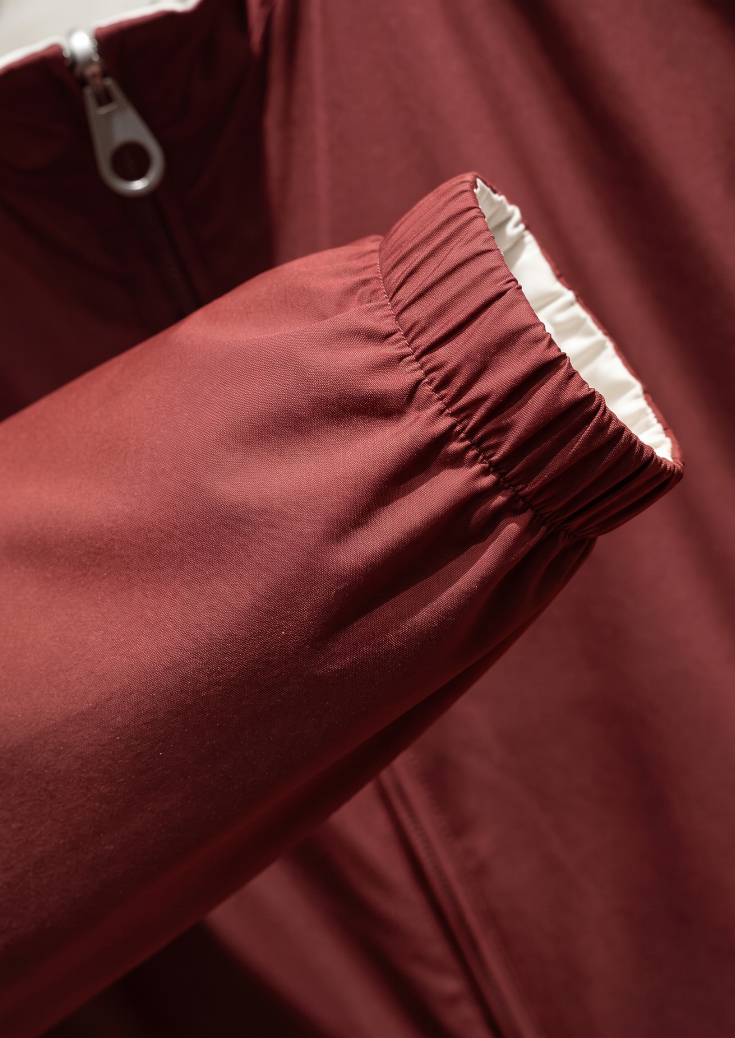 Brick Red Technical Windbreaker Jacket | Vallentty