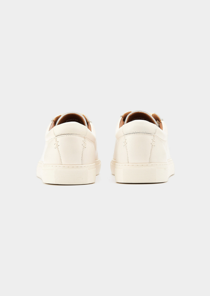 Ivory Essential Leather Sneaker | Vallentty