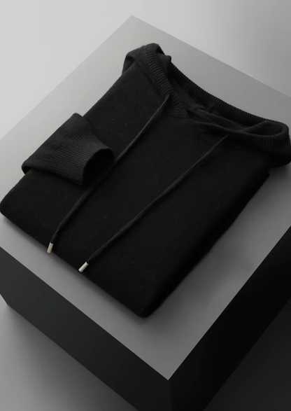 Pure Extra-Fine Merino Wool Leisure Hoodie