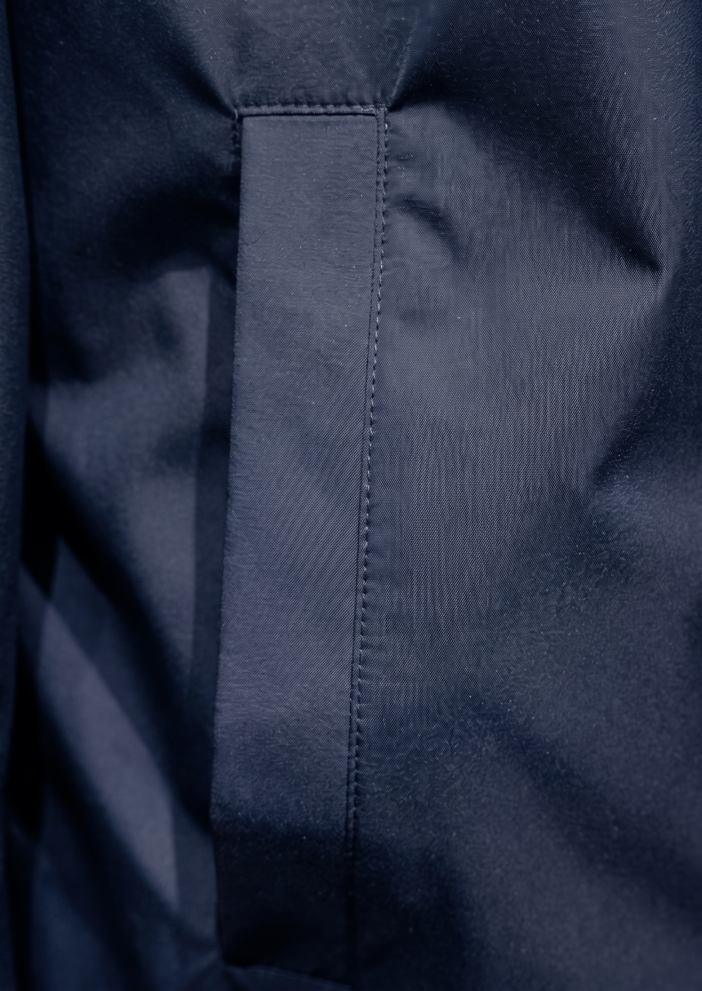 Navy Blue Technical Windbreaker Jacket | Vallentty