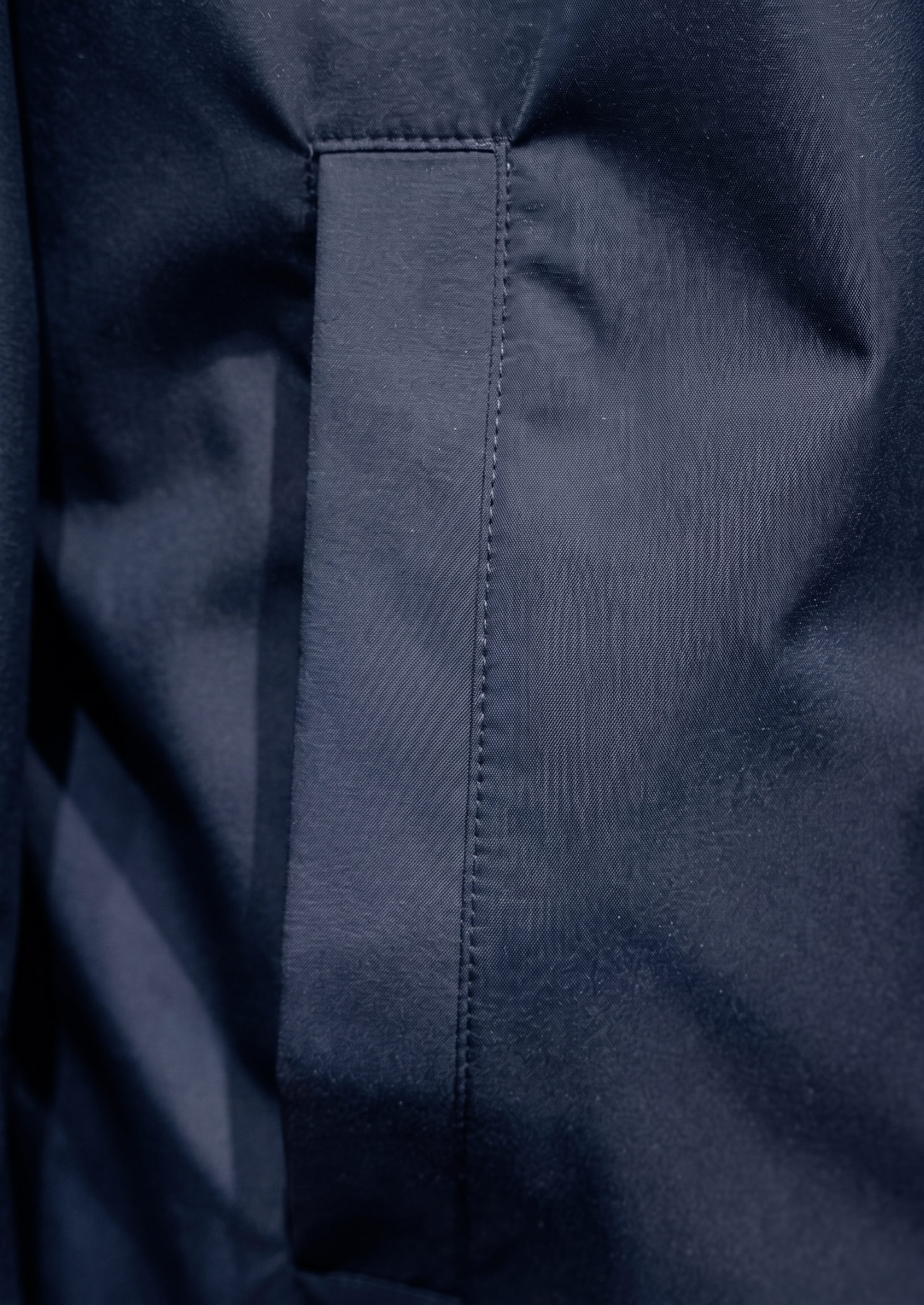 Navy Blue Technical Windbreaker Jacket | Vallentty