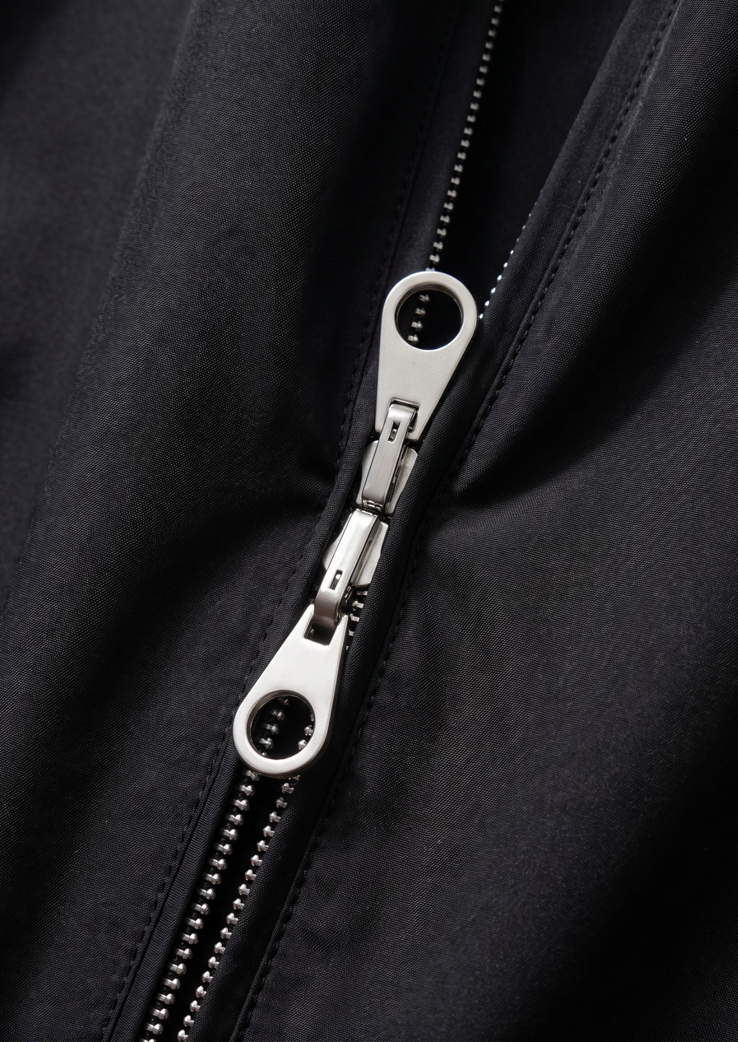 Black Technical Windbreaker Jacket | Vallentty