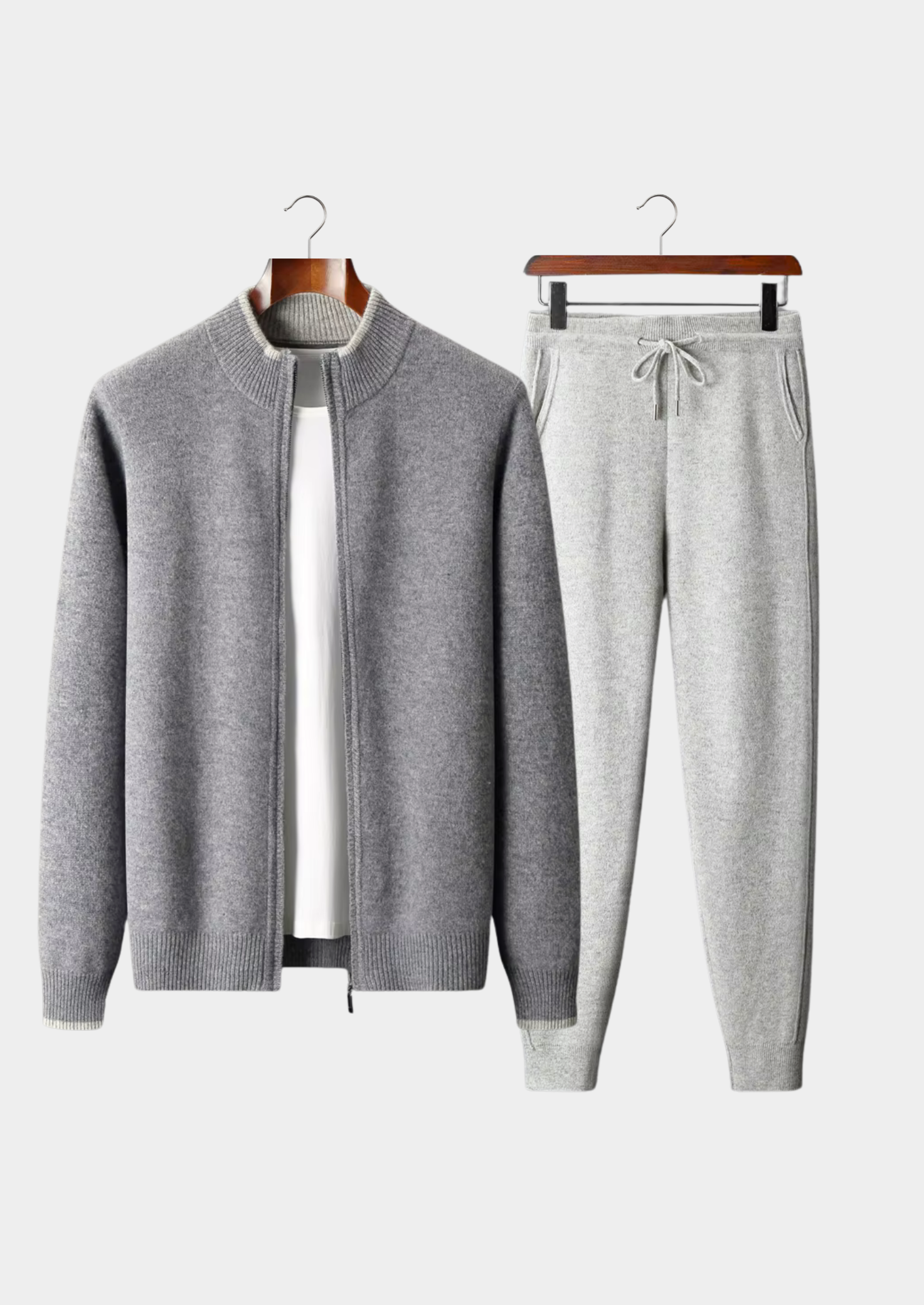 Pure Extra-Fine Merino Wool Two Tone Set | Vallentty