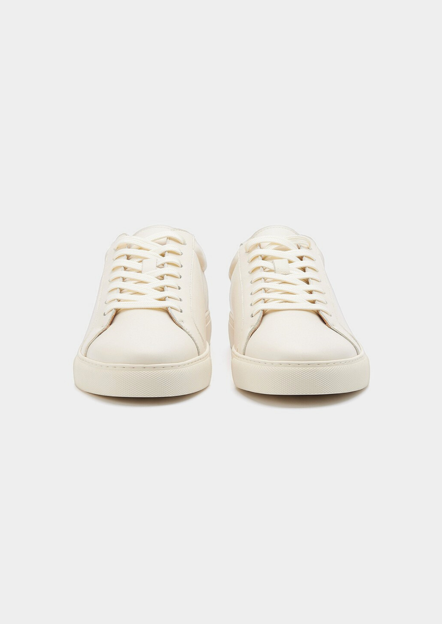 Ivory Essential Leather Sneaker | Vallentty