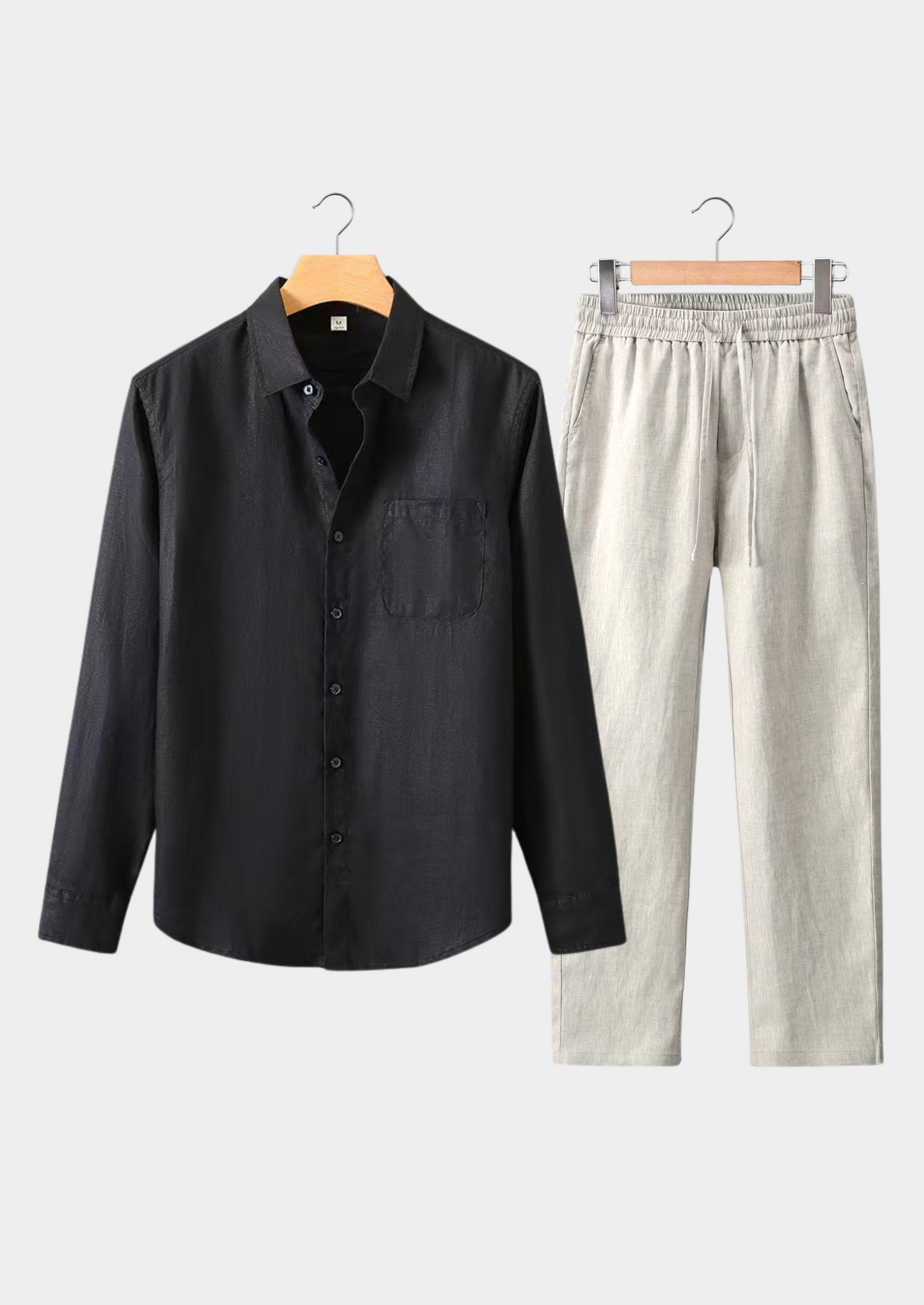 Dolcevita Longsleeve Summer Set - Black/beige | Vallentty