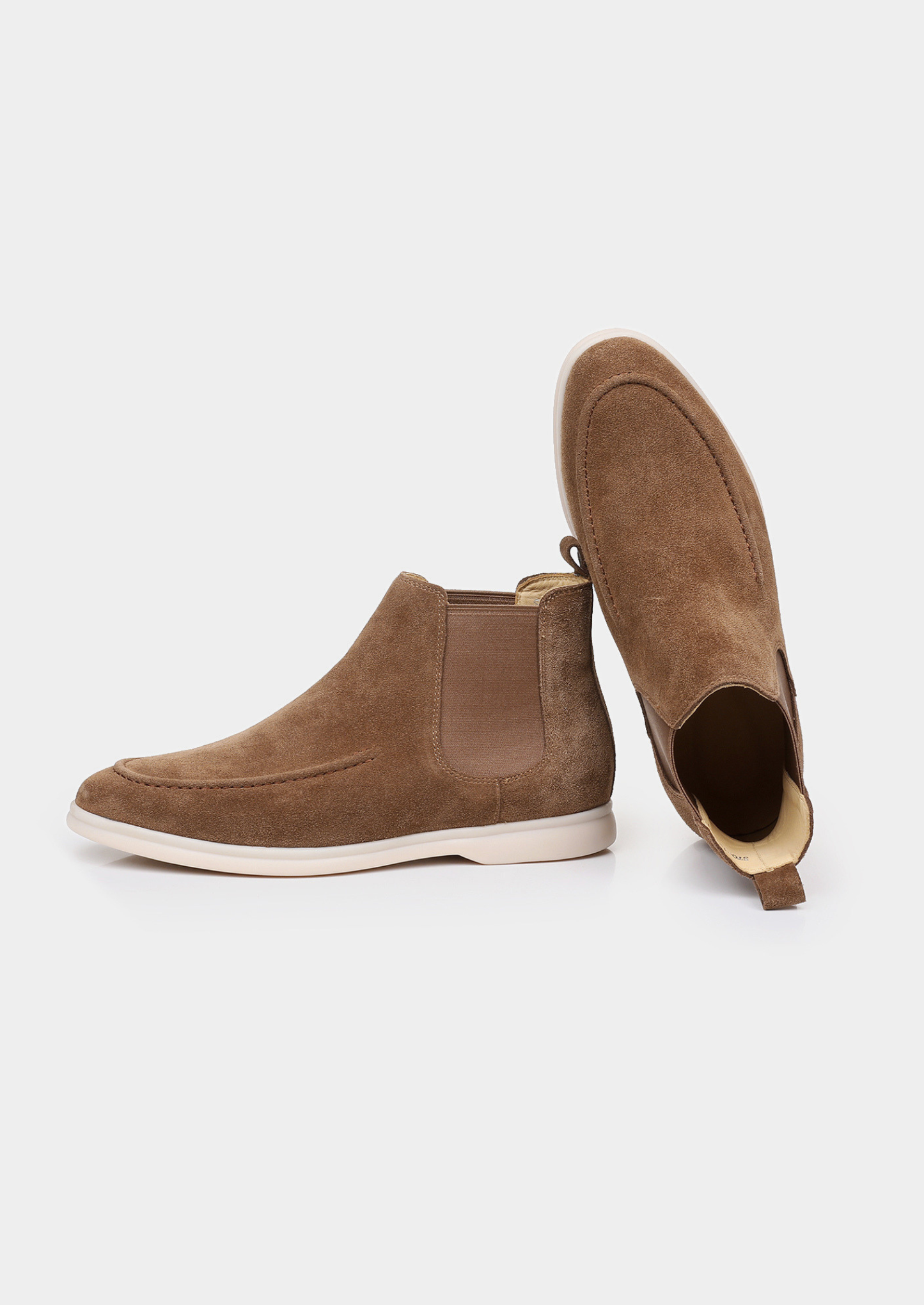 Light Brown Suede Chelsea Boot | Vallentty