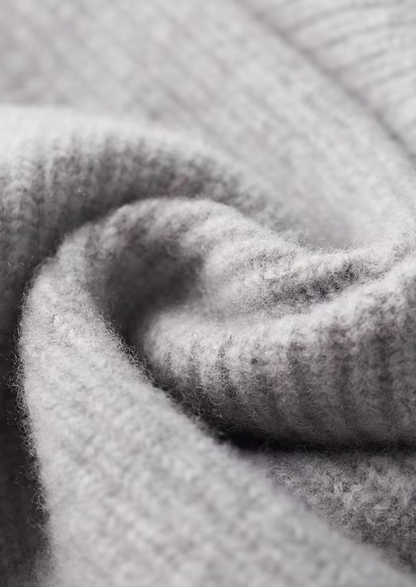 Pure Extra-Fine Merino Wool Ribbed Cardigan | Vallentty