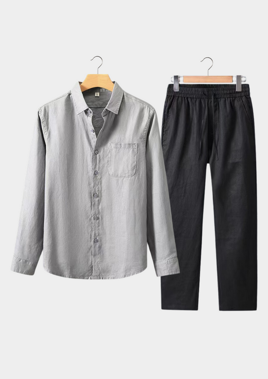 Dolcevita Longsleeve Summer Set - Gray/black | Vallentty