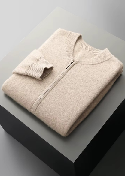 Pure Extra-Fine Merino Wool V-Neck Cardigan | Vallentty