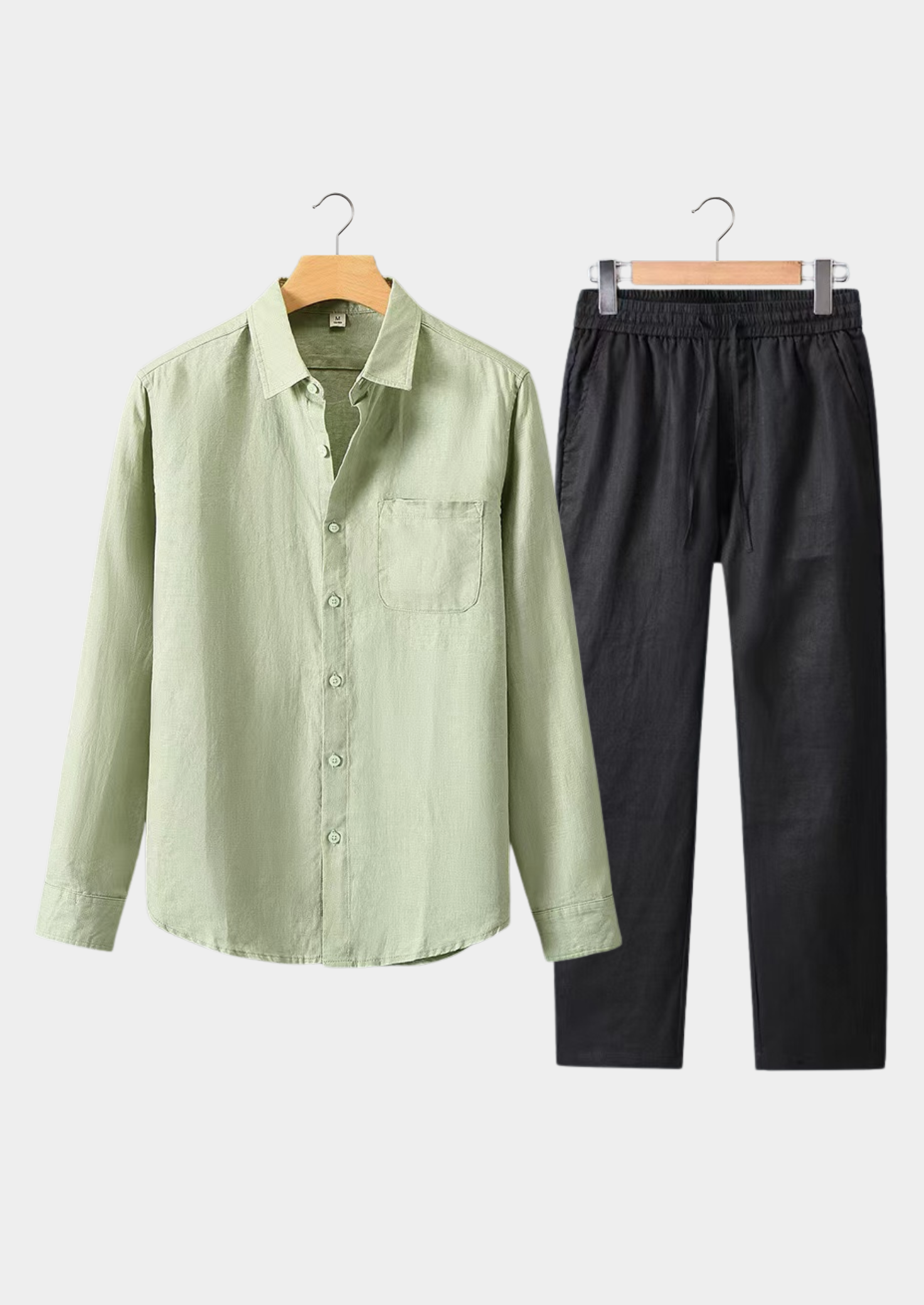 Dolcevita Longsleeve Summer Set - Mint Green/black | Vallentty