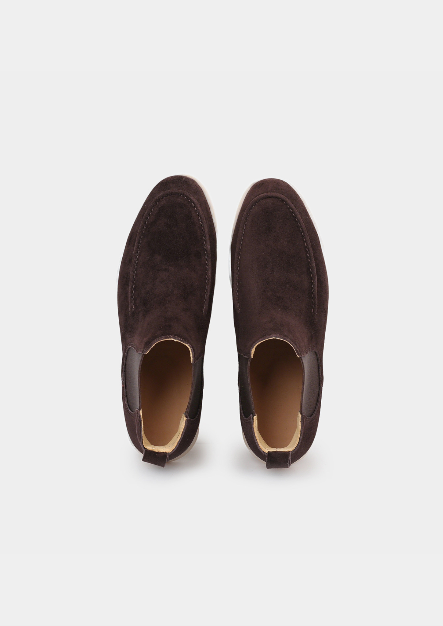 Coffee Suede Chelsea Boot | Vallentty