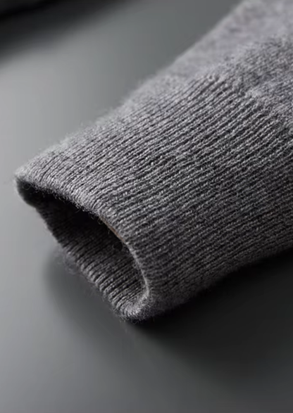 Pure Extra-Fine Merino Wool Polo Zip Cardigan | Vallentty