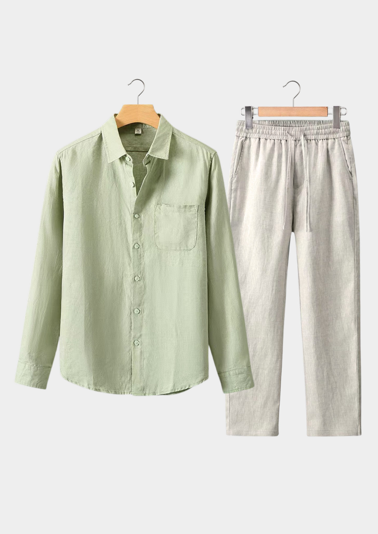 Dolcevita Longsleeve Summer Set - Mint Green/beige | Vallentty
