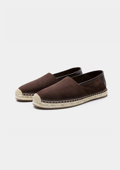 Seaside Espadrilles - Dark Brown | Vallentty