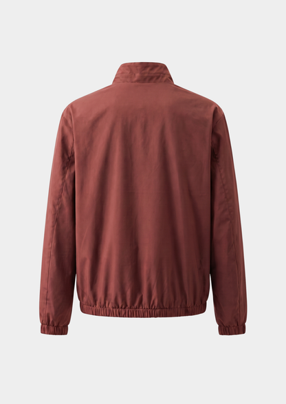 Brick Red Technical Windbreaker Jacket | Vallentty
