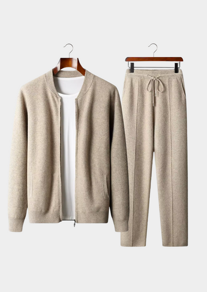 Pure Extra-Fine Merino Wool Sand Falconi Set | Vallentty