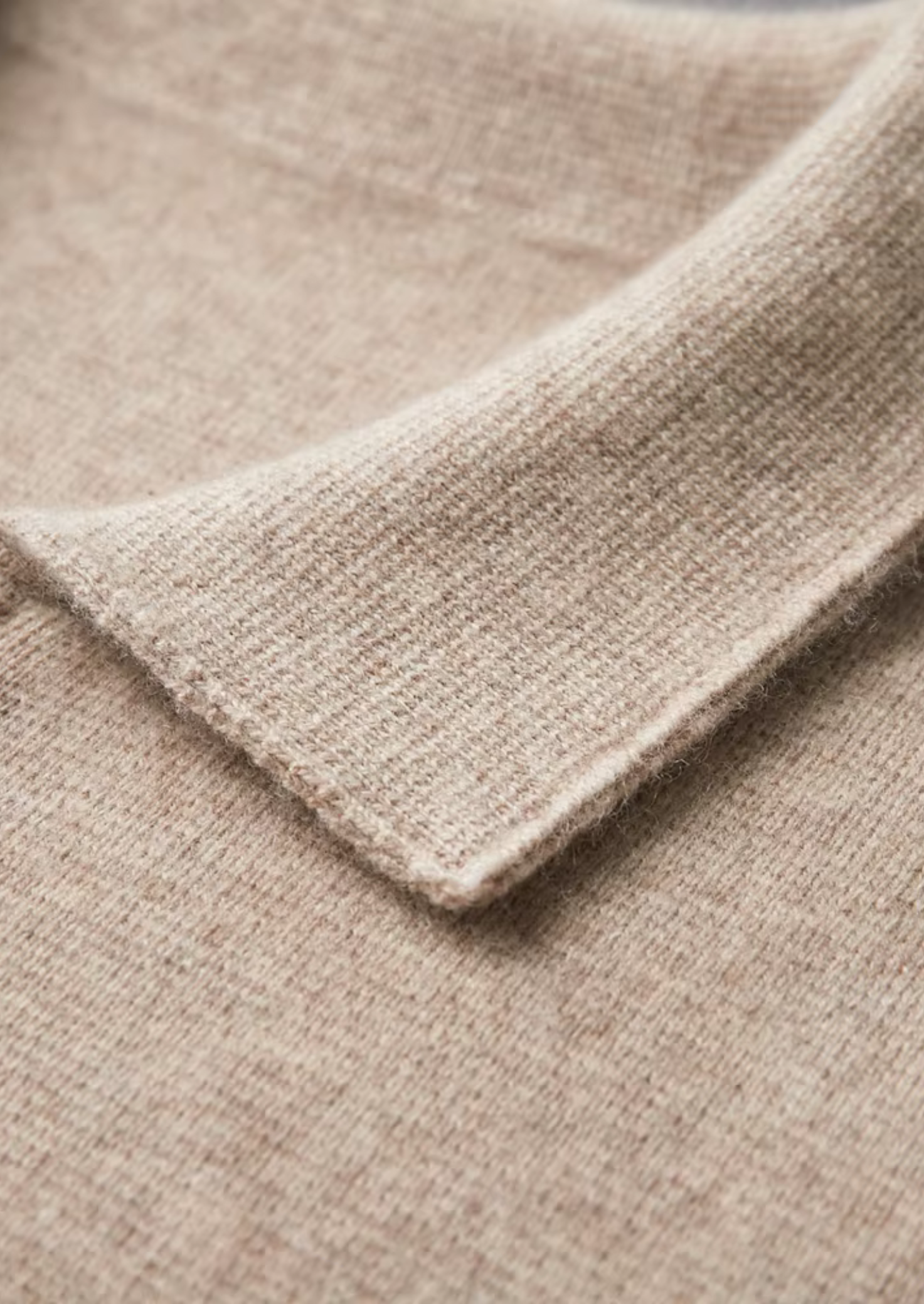 Pure Extra-Fine Merino Wool Zip Polo Cardigan | Vallentty