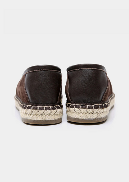 Seaside Espadrilles - Dark Brown | Vallentty