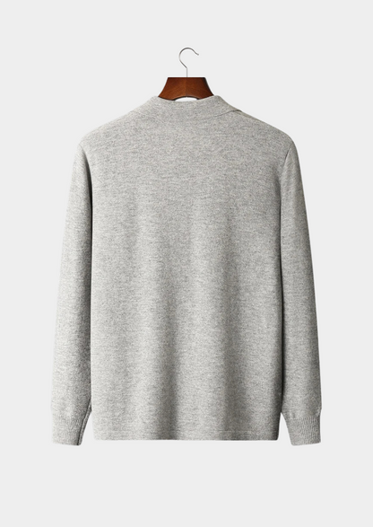 Pure Extra-Fine Merino Wool Polo Cardigan | Vallentty