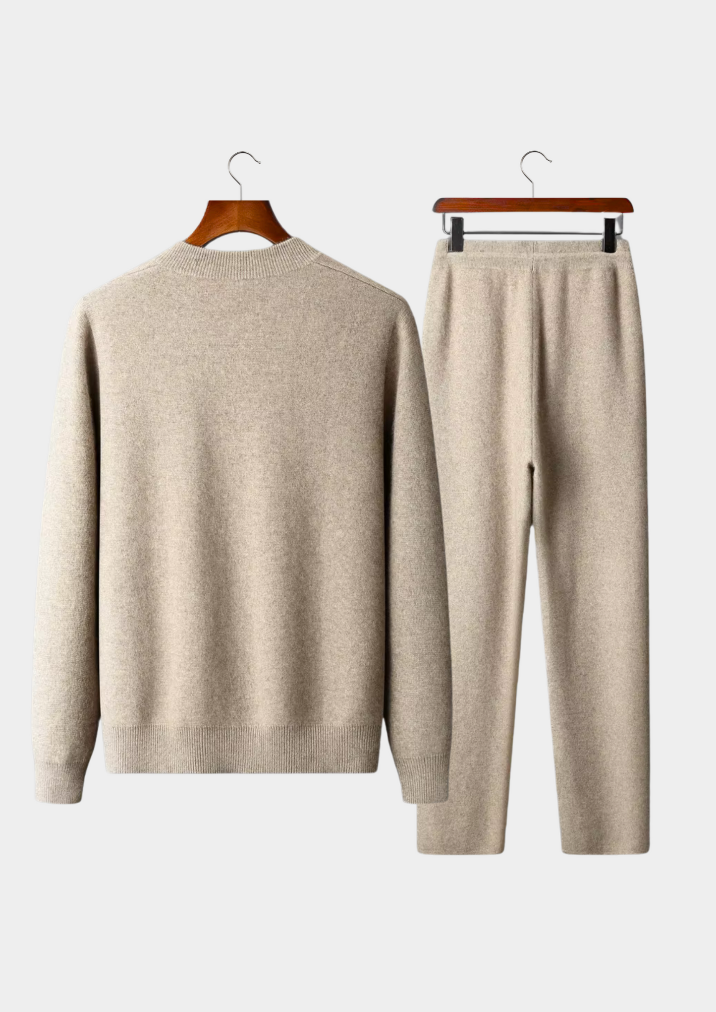 Pure Extra-Fine Merino Wool Sand Falconi Set | Vallentty
