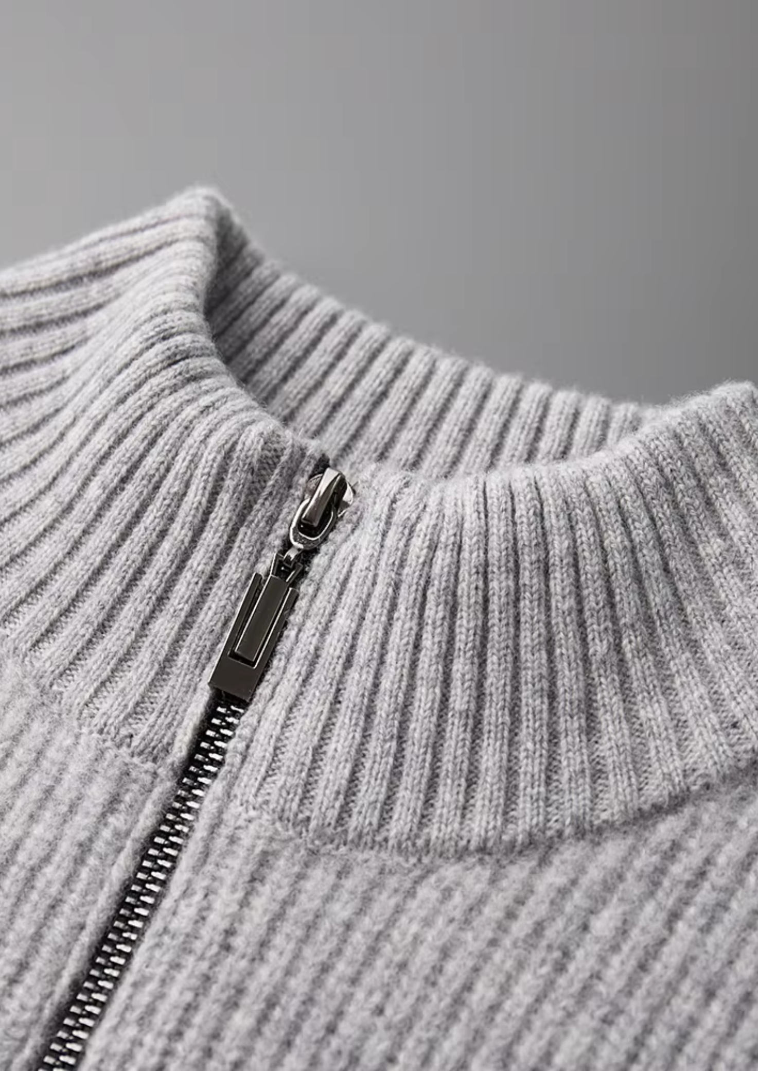 Pure Extra-Fine Merino Wool Ribbed Cardigan | Vallentty