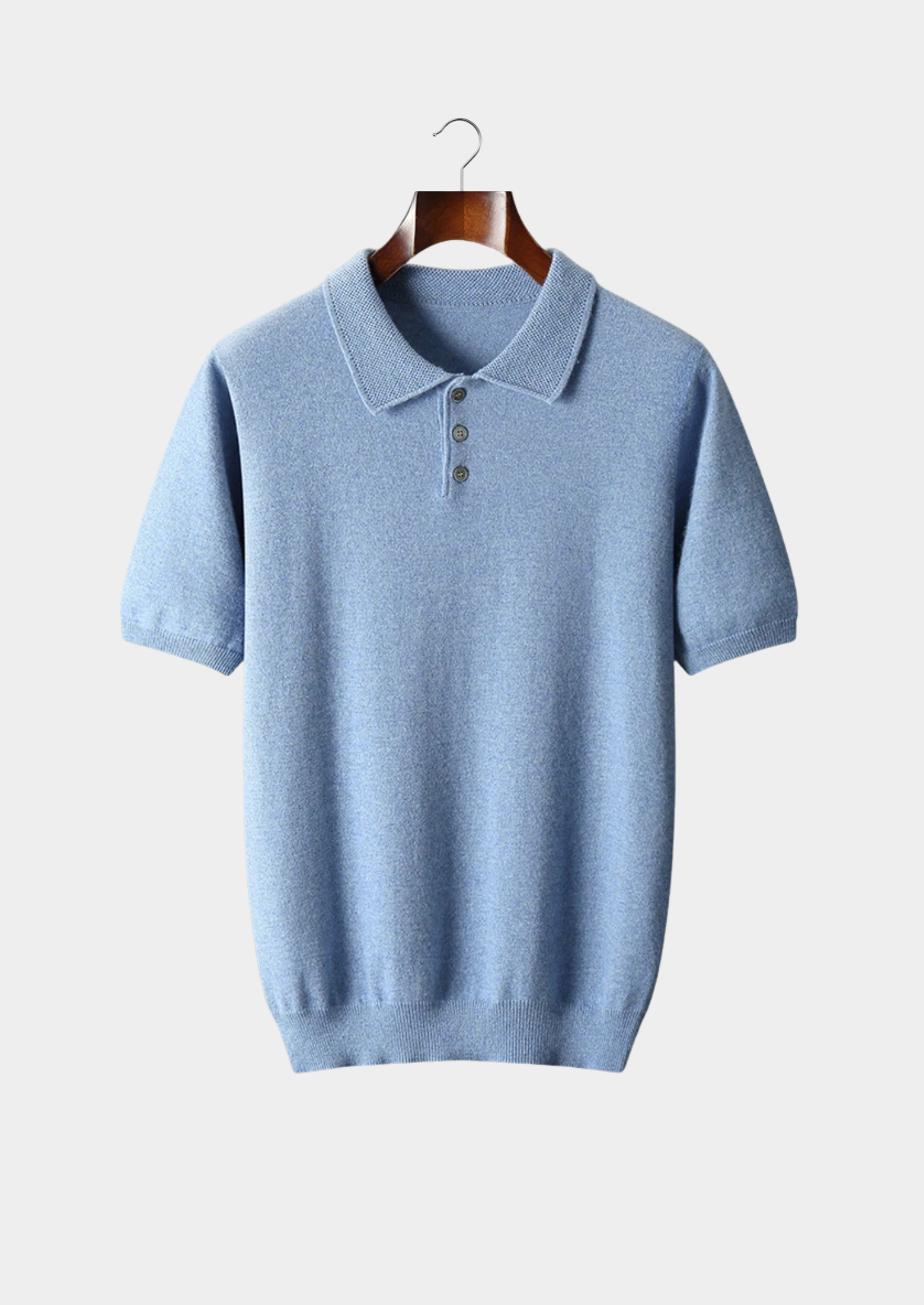Premium Cashmere Classic Polo Shirt | Vallentty