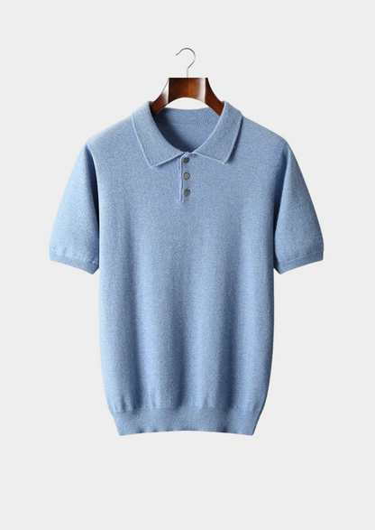 Premium Cashmere Classic Polo Shirt | Vallentty