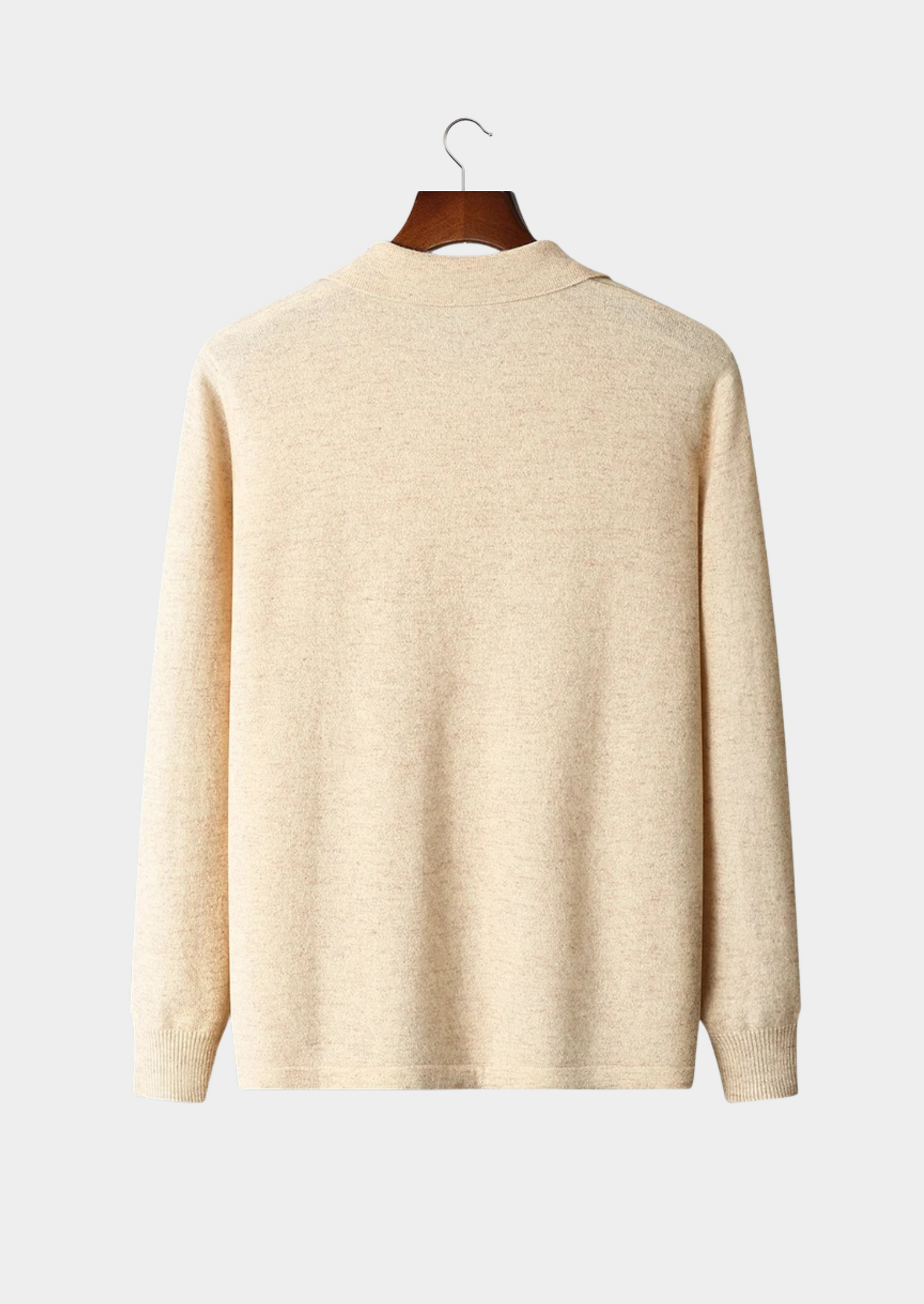 Pure Extra-Fine Merino Wool Polo Cardigan | Vallentty