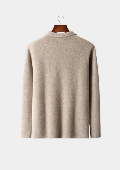 Premium Cashmere Zipper Cardigan | Vallentty