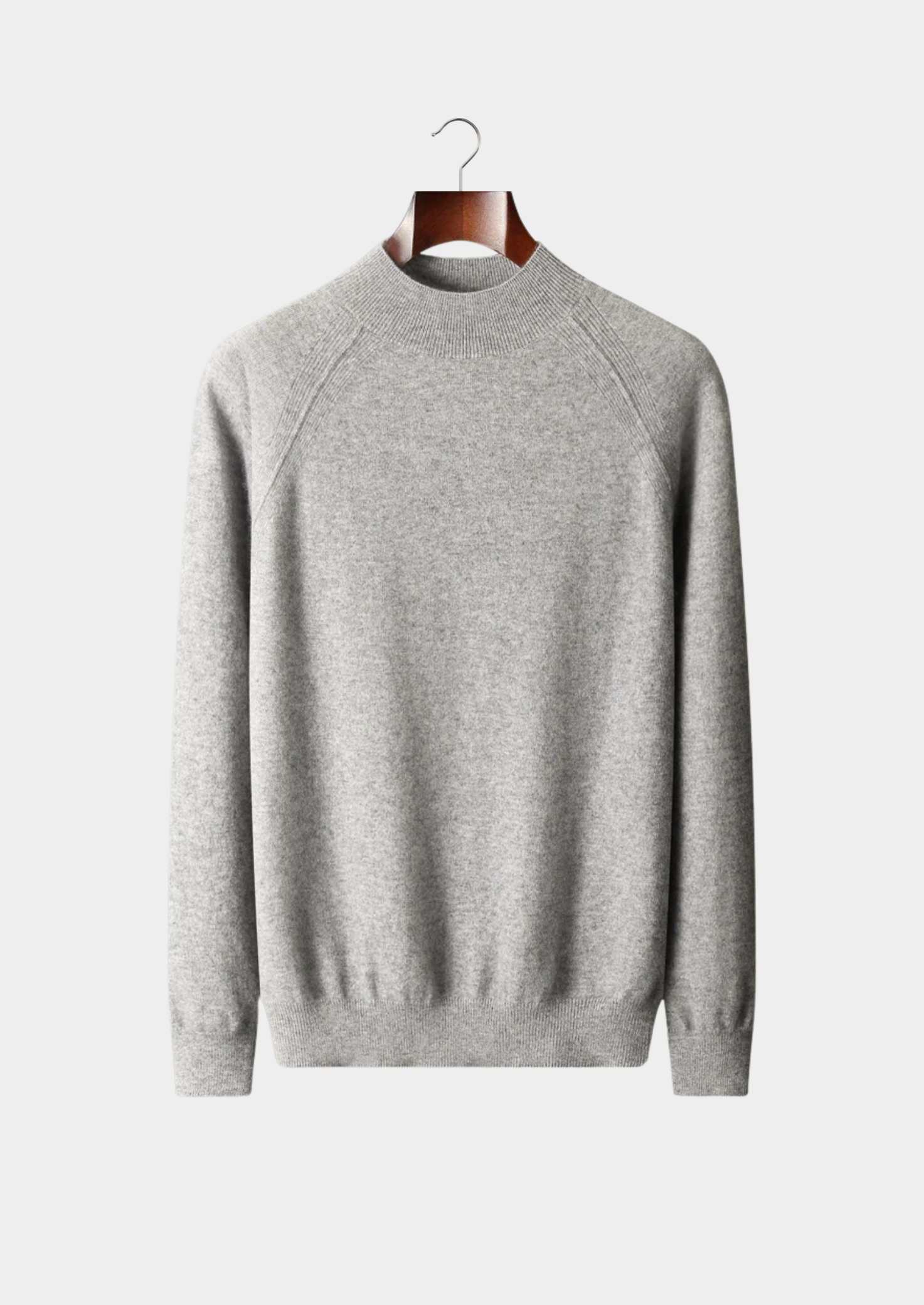 Pure Extra-Fine Merino Wool Raglan Mockneck | Vallentty