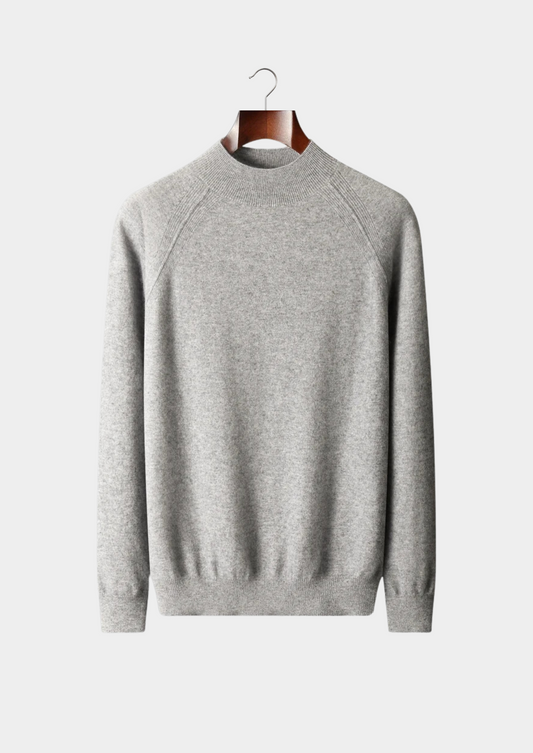 Pure Extra-Fine Merino Wool Raglan Mockneck | Vallentty