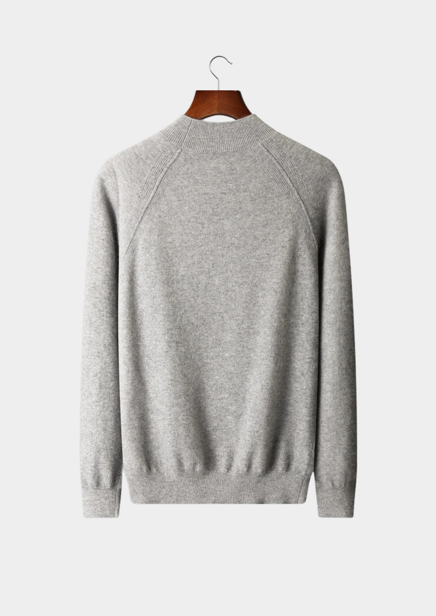 Pure Extra-Fine Merino Wool Raglan Mockneck | Vallentty