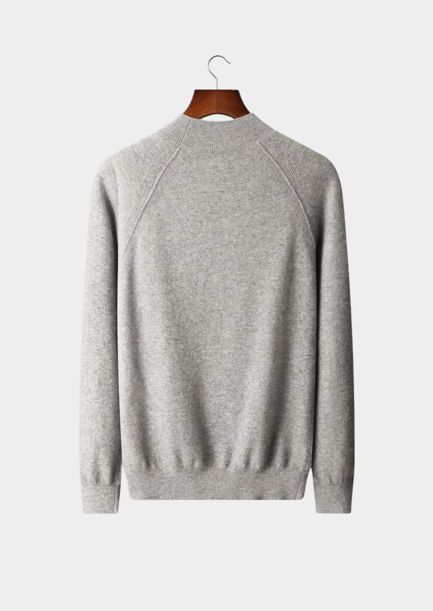 Pure Extra-Fine Merino Wool Raglan Mockneck | Vallentty