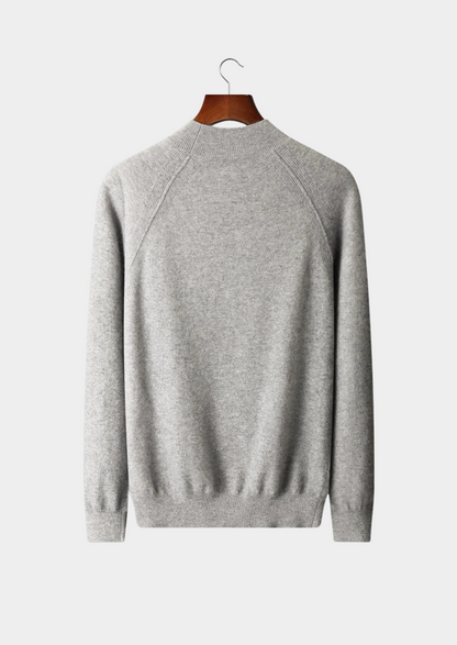 Pure Extra-Fine Merino Wool Raglan Mockneck | Vallentty