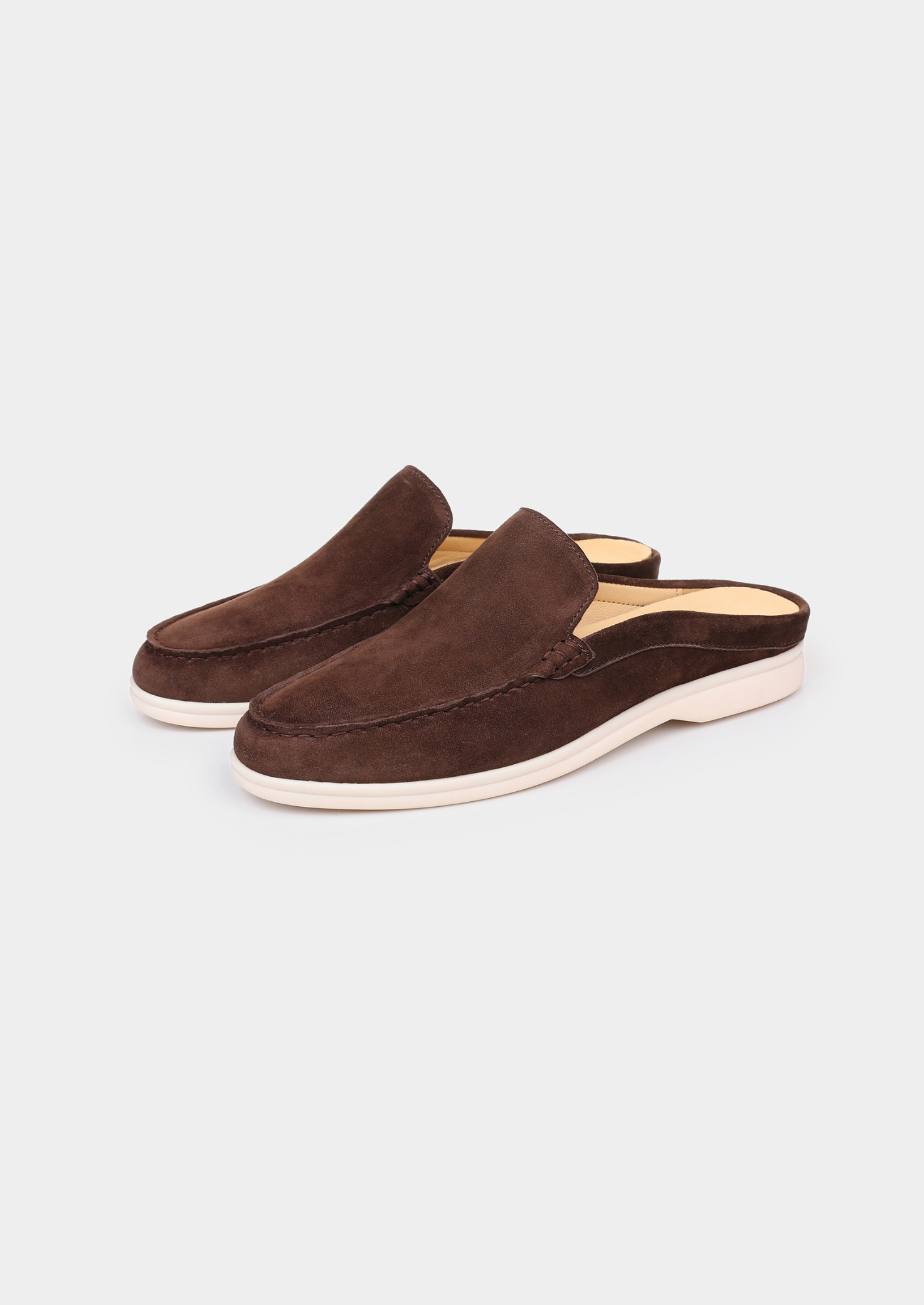 Coffee Marina Suede Slipper | Vallentty