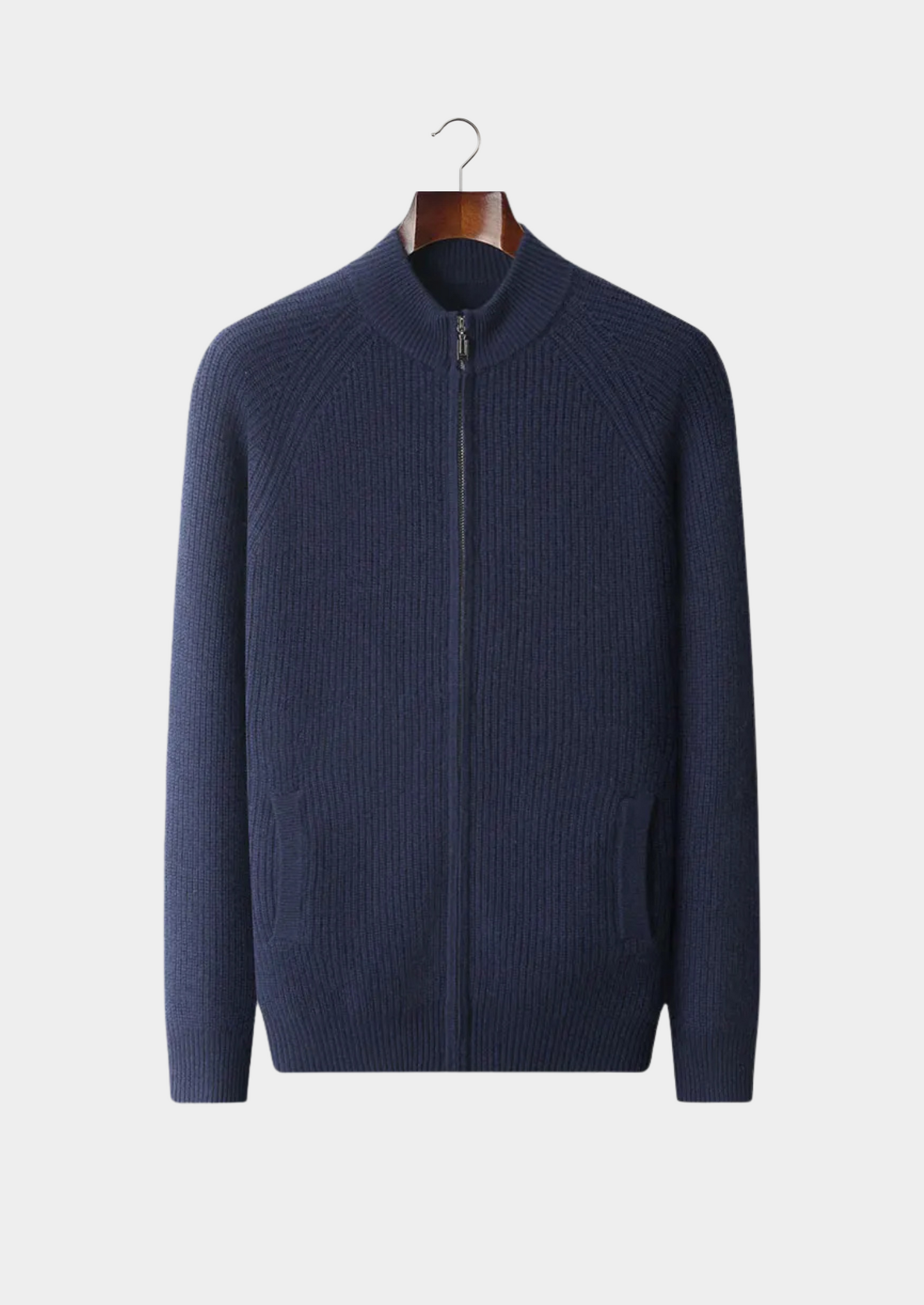 Premium Cashmere Ribbed Cardigan | Vallentty