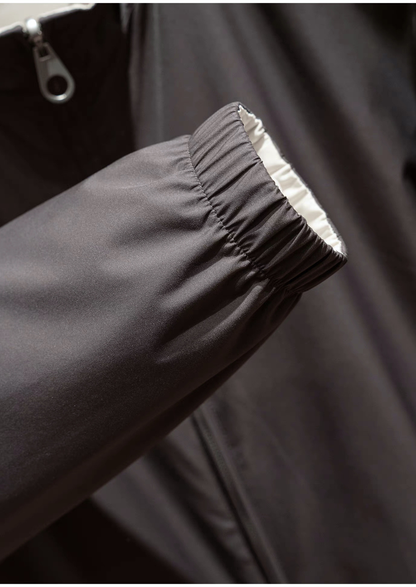 Fog Gray Technical Windbreaker Jacket | Vallentty